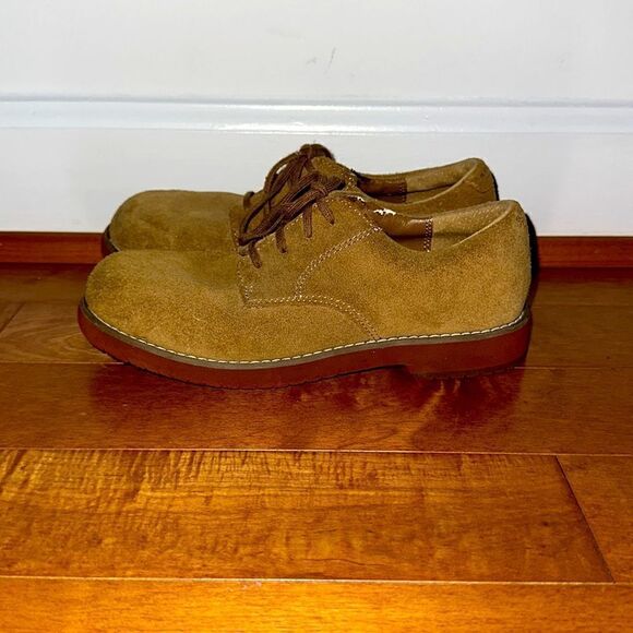 Sperry Topsider Tevin Tan Suede Shoes Sz 2.5 Wide - Picture 2 of 8